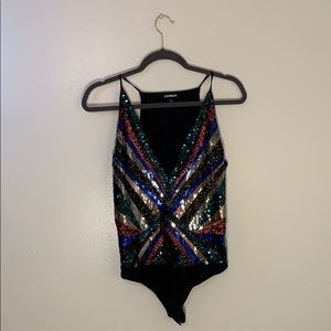 Express Sequin Body Suit